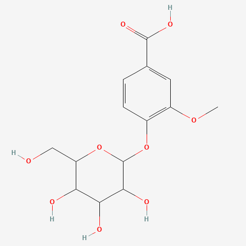 Vanillic acid 4-β-D-glucoside molecular structure