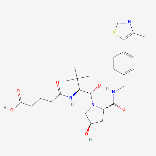 VH 032 amide-alkyl C3-acid molecular structure